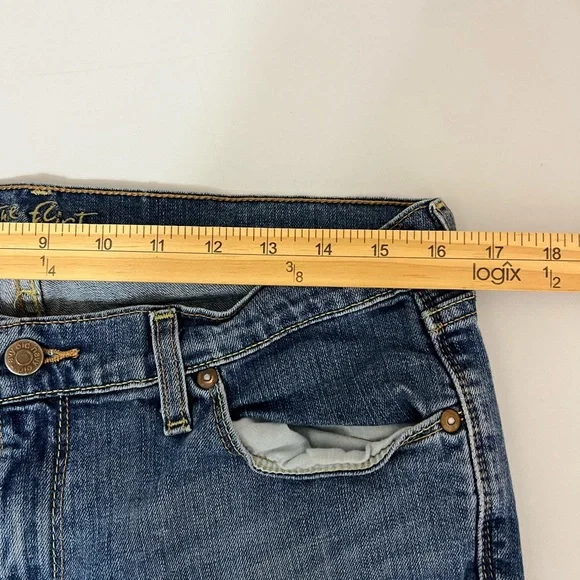 Old Navy The Flirt Women's Low Rise Denim Jeans Blue Size 12 - Picture 9 of 16